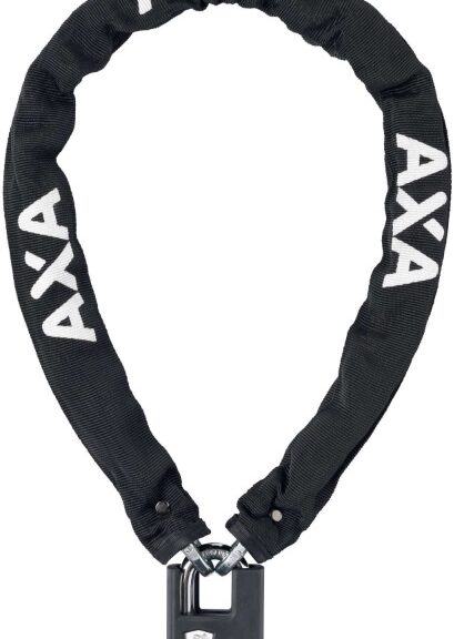 Kettingslot  Axa Clinch+ 105/7,5 met polyester hoes - zwart