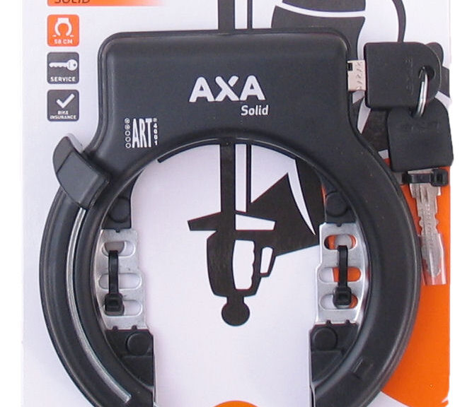 Ringslot Axa Solid - zwart (op kaart)