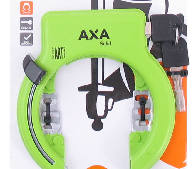 Ringslot Axa Solid - groen (op kaart)