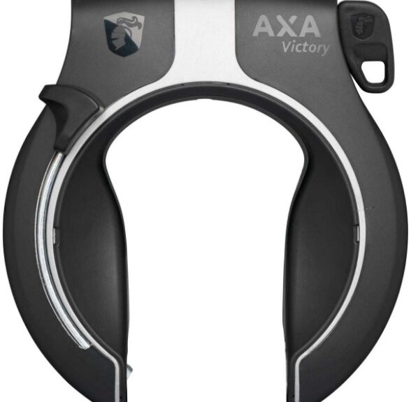 Ringslot Axa Victory Retractable met uitneembare sleutel - grijs/zwart