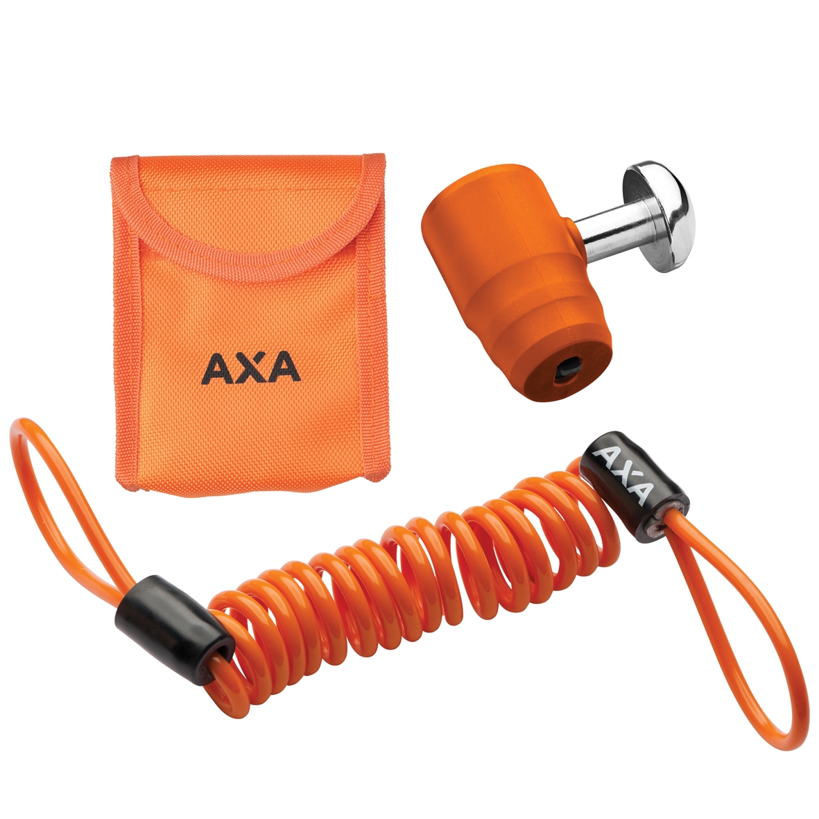 Schijfremslot Axa Pro Block ø16mm - oranje (op kaart) - Afbeelding 2