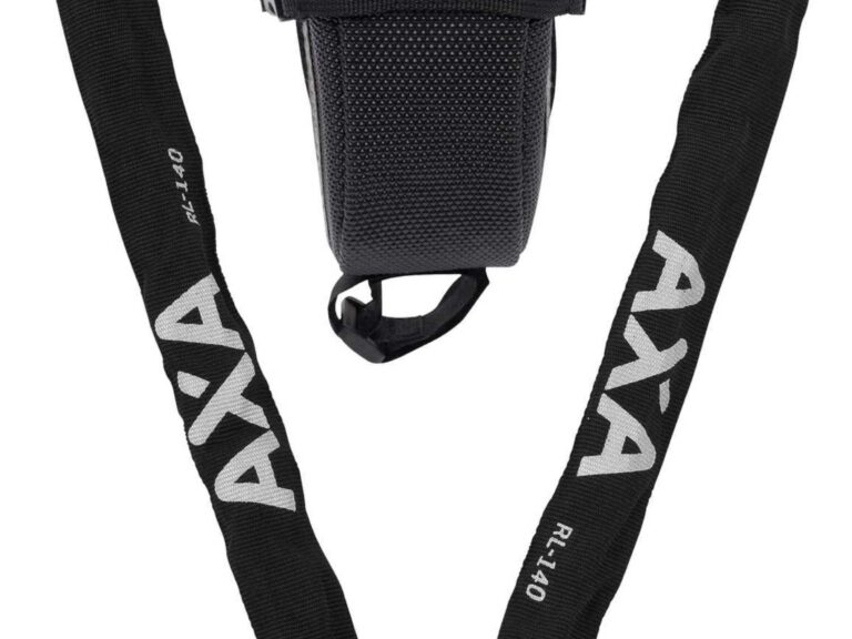 Insteekketting met opbergtas Axa RLC 140/5,5 met polyester hoes - zwart