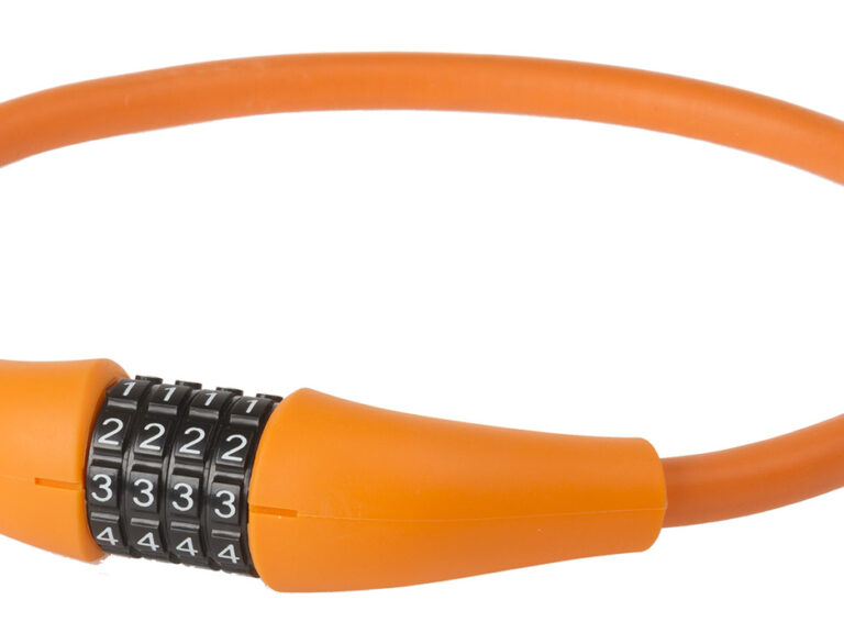 Kabelcijferslot M-Wave Silicon 900 x 12mm - oranje