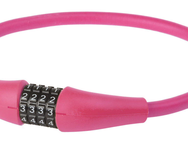 Kabelcijferslot M-Wave Silicon 900 x 12mm - roze