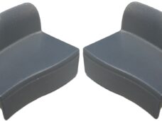 Afdekkapjes Axa Defender - zilver (set)