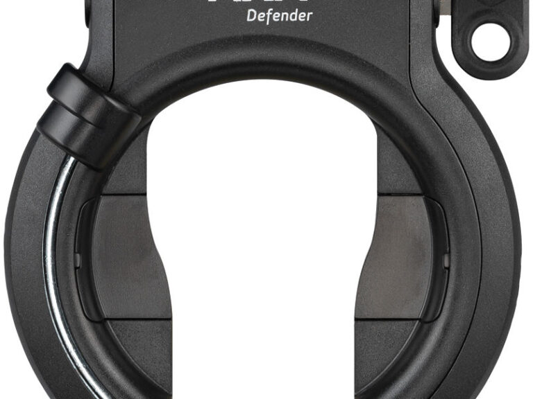 Ringslot Axa Defender Bosch 3 tube cilinder - glanzend zwart (werkplaatsverpakking)