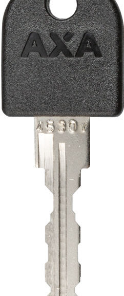 Ringslot Axa Solid Retractable met uitneembare sleutel - zwart