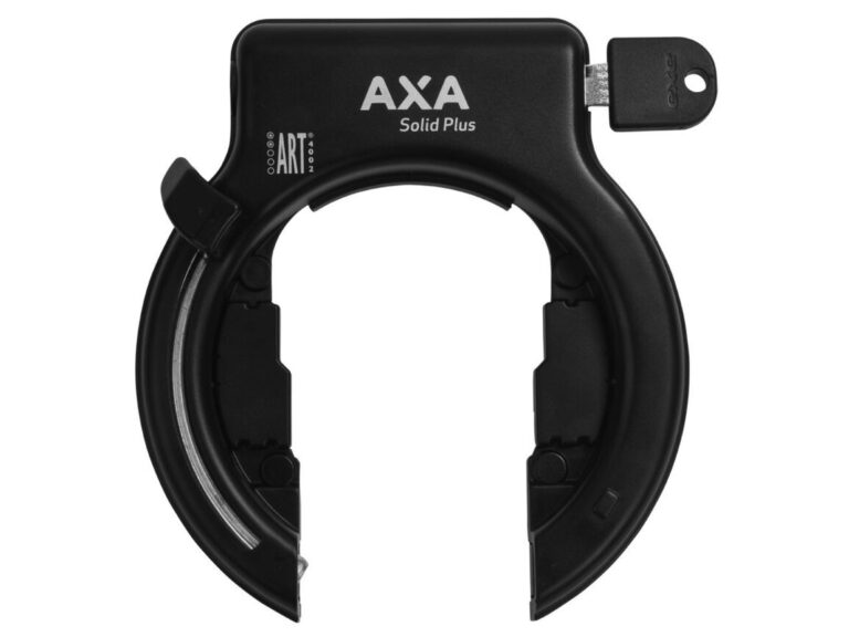 Ringslot Axa Solid Plus Retractable met uitneembare sleutel - zwart
