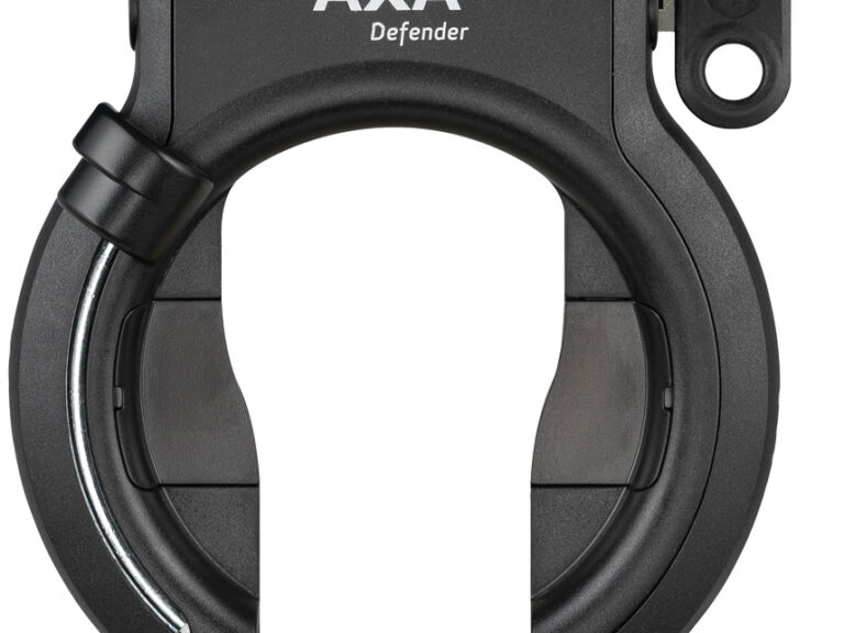 Ringslot Axa Defender Retractable - zwart