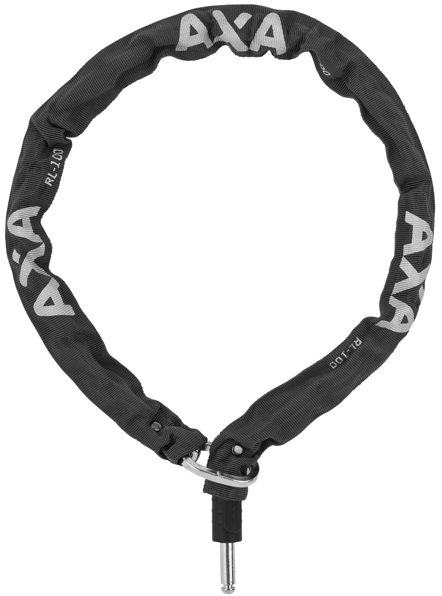 Ringslot Axa Defender met RLC 100 insteekketting en zadeltasje