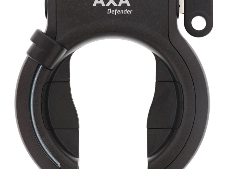 Ringslot Axa Defender Retractable met uitneembare sleutel - glanzend zwart