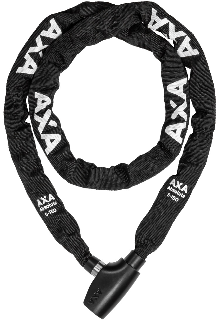 Kettingslot Axa Absolute 5-150 met polyester hoes - zwart - Afbeelding 2