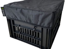 Fietskrathoes DS Covers Crate M (kratten t/m 35 t/m 45 cm) - zwart