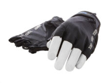 Lycra handschoen Mirage met gelpads maat M - zwart/zwart