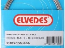 Rem binnenkabel Elvedes 2350mm RVS / Slick ø1,5mm V-nippel en T-nippel (op kaart)