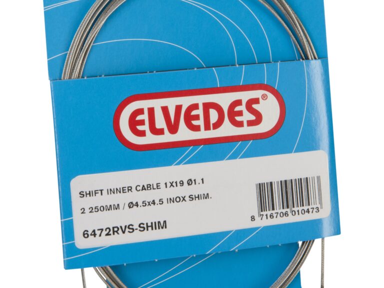 Cavo interno cambio Elvedes per Shimano 2250mm Acciaio inox ø1,1mm Nipplo Shimano N (su cartoncino) - Argento