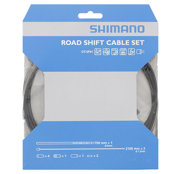 Versnellingskabelset Shimano Race RVS - zwart
