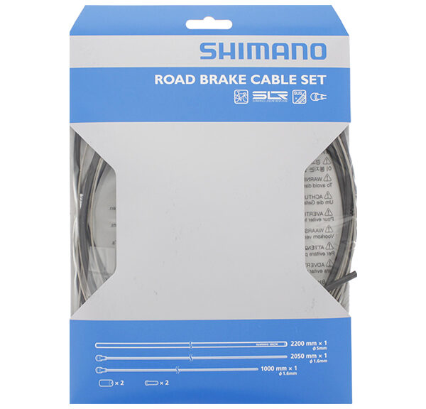 Shimano Race Rustfrit Stål Bremsekabel Sæt - Sort