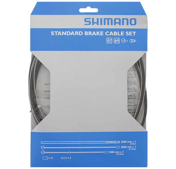 Remkabelset Shimano staal  - zwart