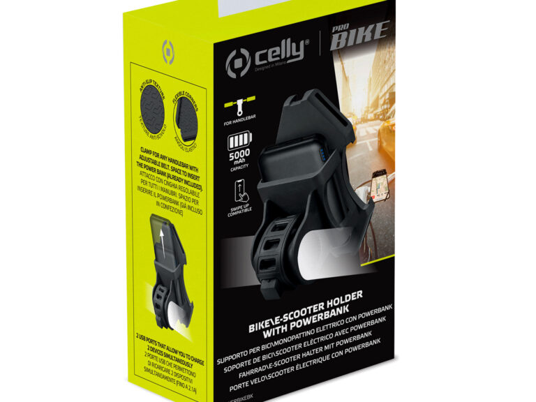 Telefoonhouder Celly Powerbike met powerbank