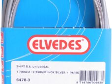 Trommelrem kabelkit Elvedes 1700mm / 2350mm RVS - zilver (op kaart)