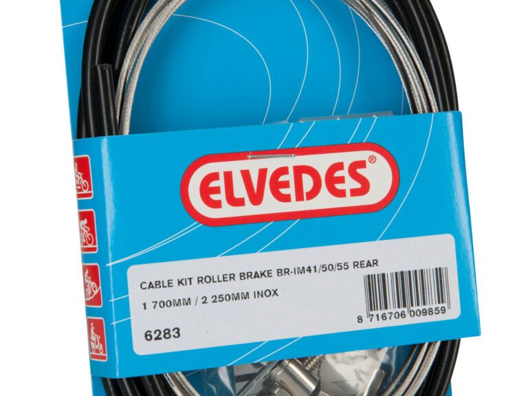 Rollerbrake kabelkit Elvedes BR-IM41/50/53 1700mm / 2250mm RVS - zwart (op kaart)