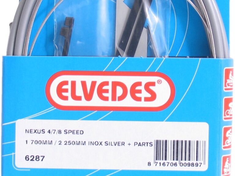 Versnellingskabelset 4/7/8-speed Elvedes Nexus 1700 / 2250 mm RVS - zilver (op kaart)