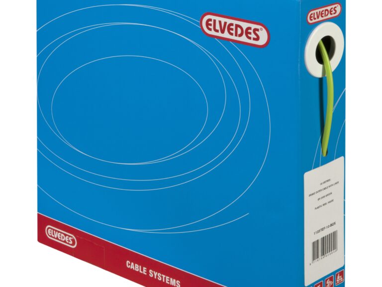 Rem buitenkabel Elvedes met voering 30 meter / Ø5,0mm - groen (30 meter in doos)