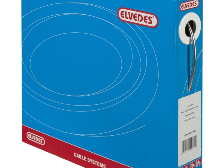 Rem buitenkabel Elvedes met teflon voering ø5,0mm / 30 meter - chroom (in een doos)