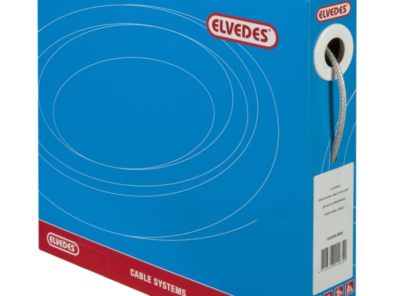 Rem buitenkabel Elvedes met teflon voering ø5,0mm / 30 meter - zilver gevlochten (in een doos)