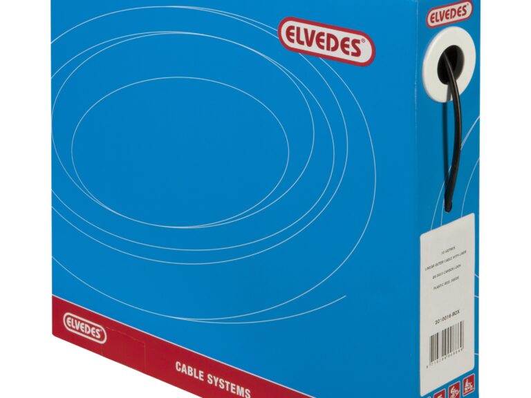 Schakel buitenkabel Elvedes met voering 30 meter / ø5,0mm - carbon (30 meter in doos)