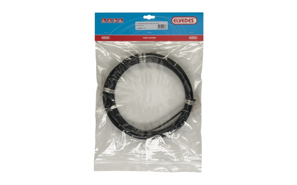 Rem buitenkabel Elvedes zonder voering 10 meter ø3,5/6,0 mm - zwart (10 meter rol)