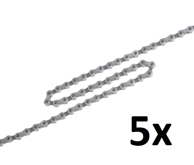 Ketting 9 speed Shimano HG53 Deore/LX/Tiagra - 126 schakels (5 stuks in werkplaatsverpakking)