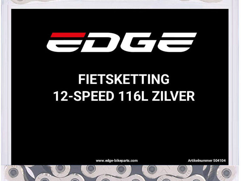 Fietsketting 12 speed Edge CHN-006 met 116 schakels - zilver