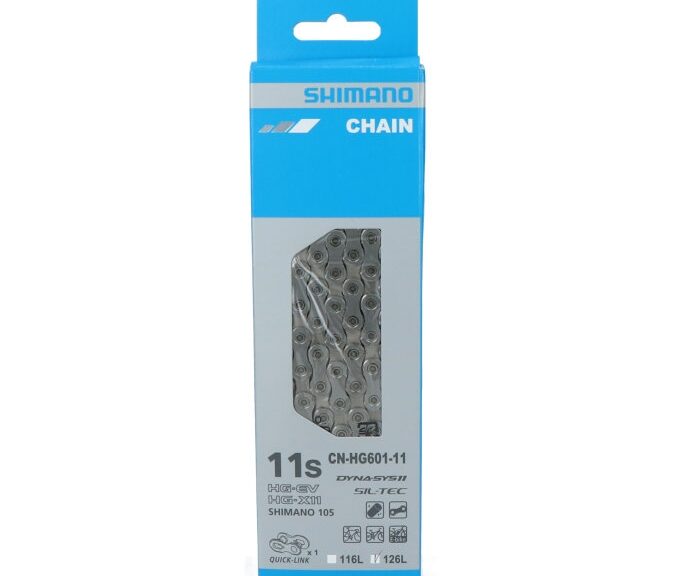 Ketting 11 speed Shimano HG601 105 Race/MTB/E-bike met quick link - 126 schakels