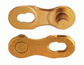 Kettingschakel 12 speed KMC Ti-N Gold - niet herbruikbaar