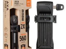 Vouwslot Axa Fold 80 Lite Duo Pack met gelijksluitende sleutels - zwart