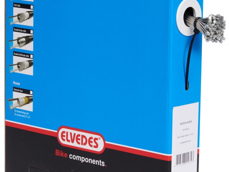 Schakel binnenkabel Elvedes 2250 mm 7 x 7 draads RVS ø1,1 mm met N-nippel ø4,5 × 4,5 (doos à 50 stuks) - Zilver