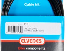 Rem kabelkit Elvedes 1700 + 2000 mm verzinkt met T-nippel - zwart
