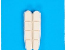 Vervangingspad V-Brake Elvedes 5mm white compound t.b.v. Shimano remschoenen (1 paar)