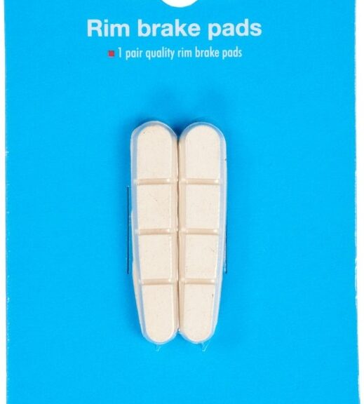Vervangingspad V-Brake Elvedes 5mm white compound t.b.v. Shimano remschoenen (1 paar)