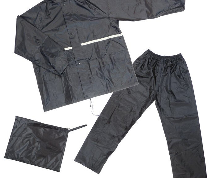 Regenpak Dresco XLarge - zwart met reflectie