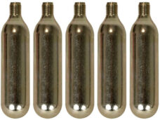 CO2- cartridge Brandless met draad - 5 stuks à 16 gram