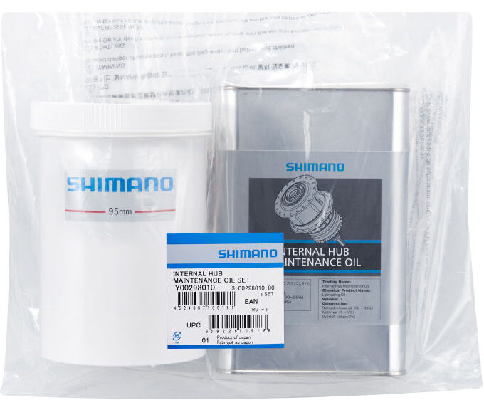 Naafolie met dompelbus voor interne naaf Shimano (1 liter)