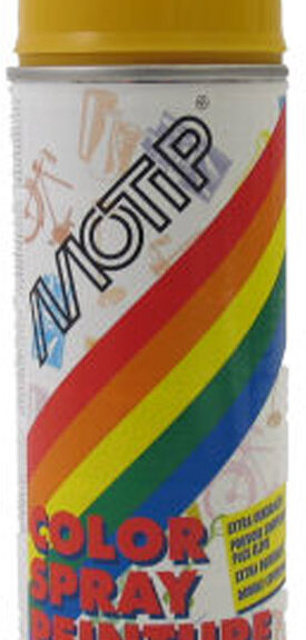 Spuitbus Motip 400 ml - goudgeel