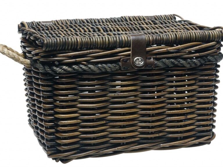 Rotan fietsmand New Looxs Melbourne Large 45 liter 45 x 33 x 31 cm - bruin