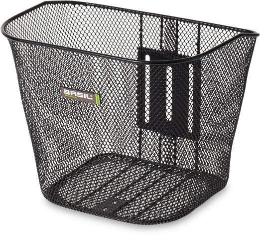 Fietsmand Basil Bremen 34 x 25 x 28 cm - inclusief vast montagesysteem - zwart
