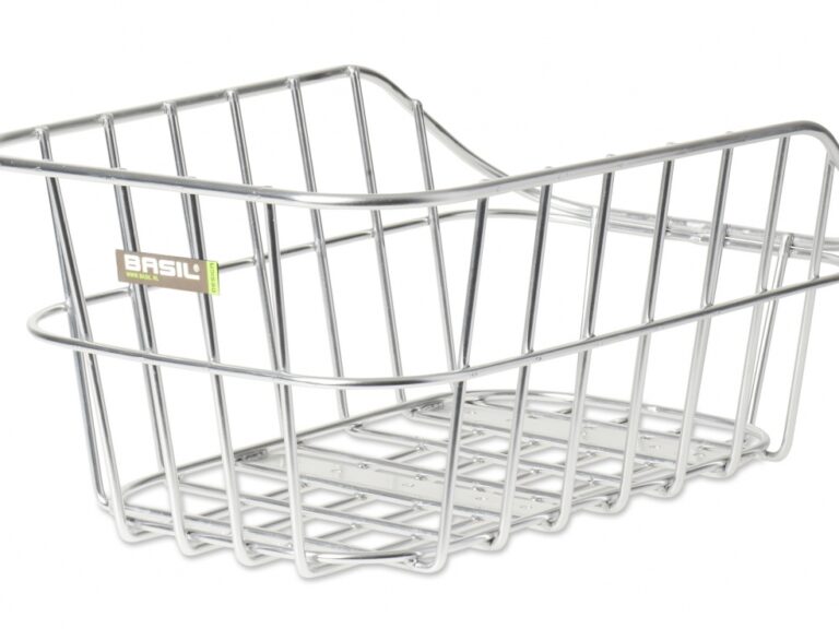 Fietsmand Basil Cento met dragerbevestiging 45 x 33 x 21 cm - aluminium