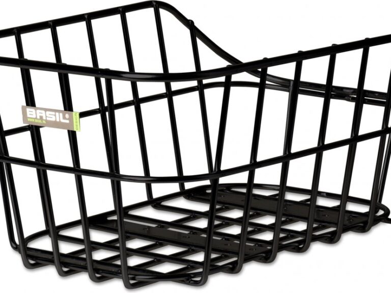 Fietsmand Basil Cento met dragerbevestiging 45 x 33 x 21 cm - zwart