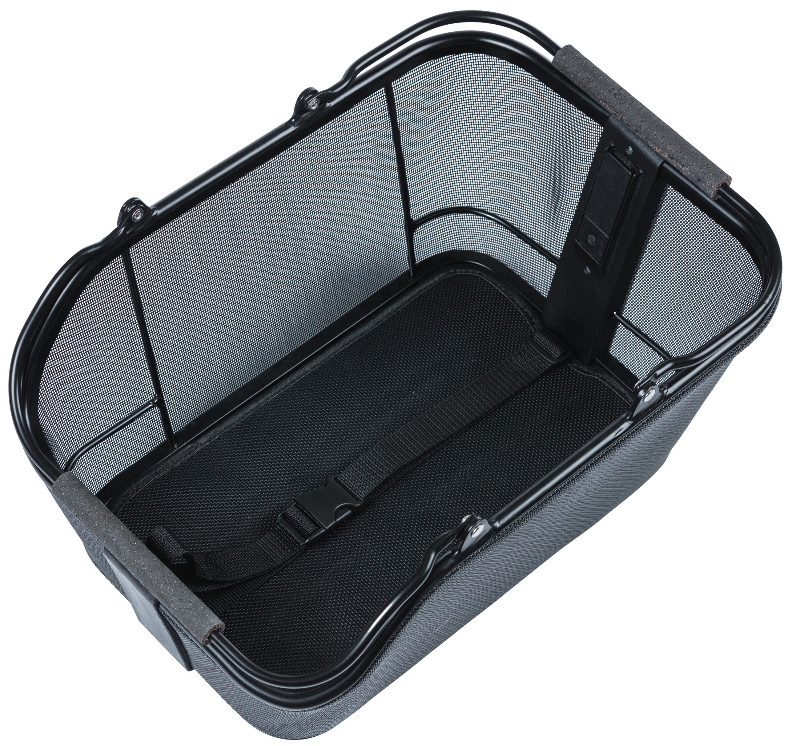 Fietsmand Basil Cento Tech Fiber Nordlicht (met MIK-adapterplaat) - solid zwart - Afbeelding 4